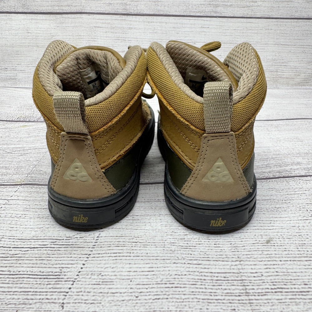 Nike ACG Woodside 2 Toddler Kids Boots Green Brown Duck Boots Size 8C - Picture 4 of 6